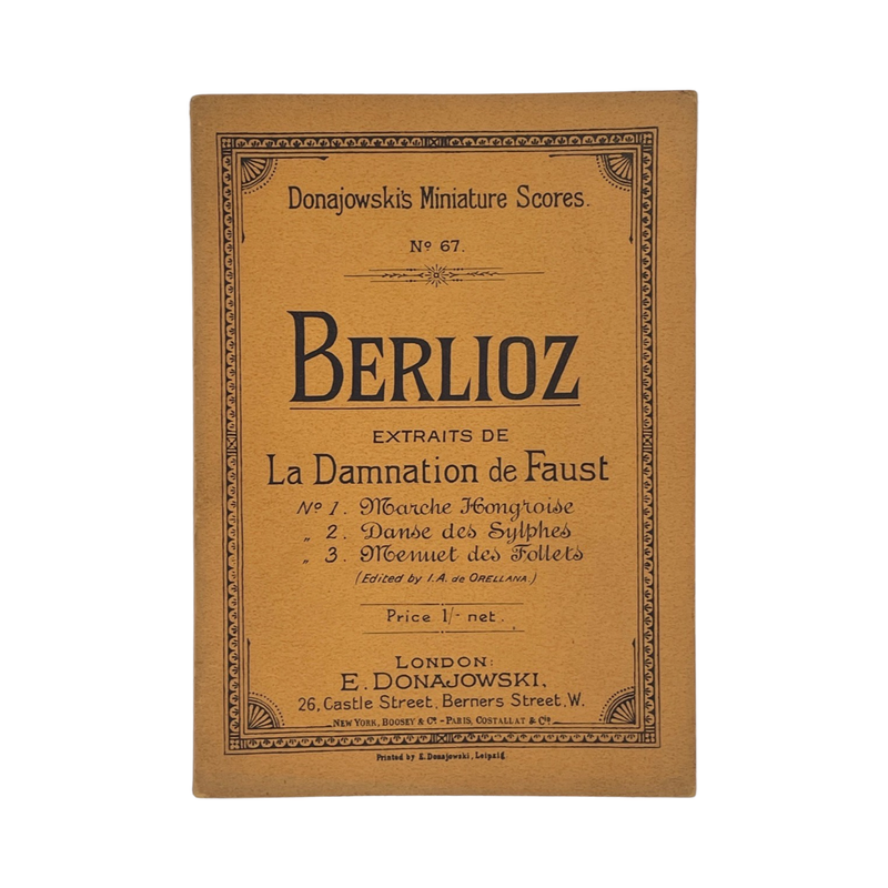 Donajowskis Miniature Scores No 67 Berlioz La Damnation De Faust; Donajowskis, E, Softcover, Book