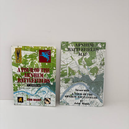 A Tour Of The Arnhem Battlefields 17 - 26 September 1944 includes the fold out map.; Waddy, John