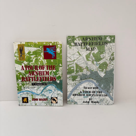 A Tour Of The Arnhem Battlefields 17 - 26 September 1944 includes the fold out map.; Waddy, John