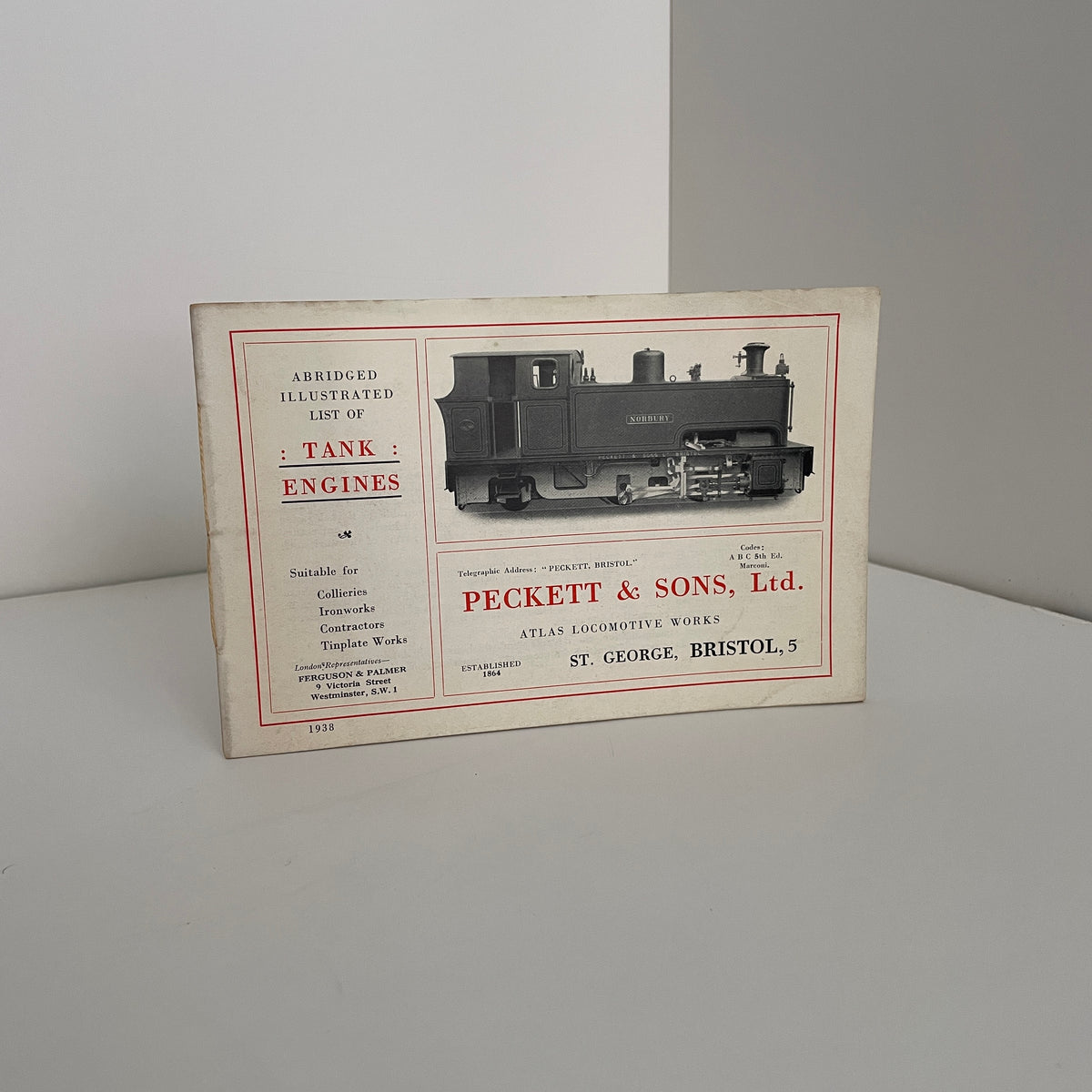 Abridged Illustrated List Of Tank Engines Suitable For Collieries, Ironworks, Contractors, Tinplate Works;