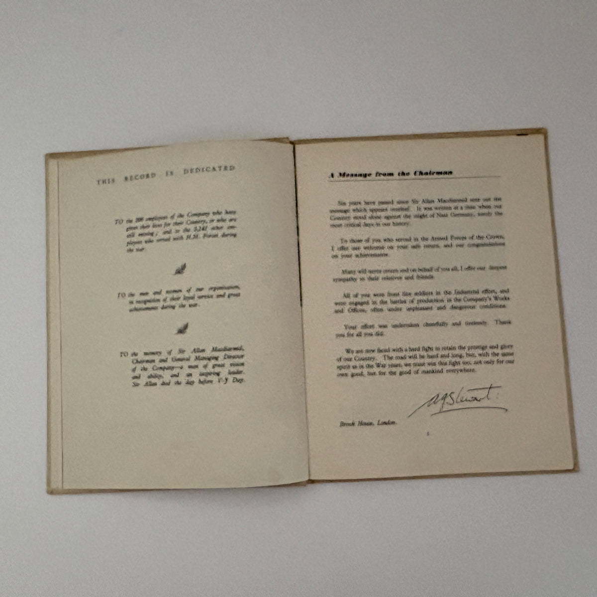 An Industrial War Record A Review Of The Activities Of Stewarts And Lloyds Limited 1939 - 1945; Stewarts & Lloyd