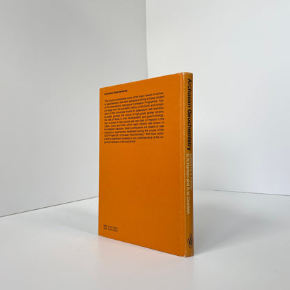 Archaean Geochemistry, The Origin And Evolution Of The Archaean Continental Crust; Kroner, A; Hanson, G N; Goodwin, A M