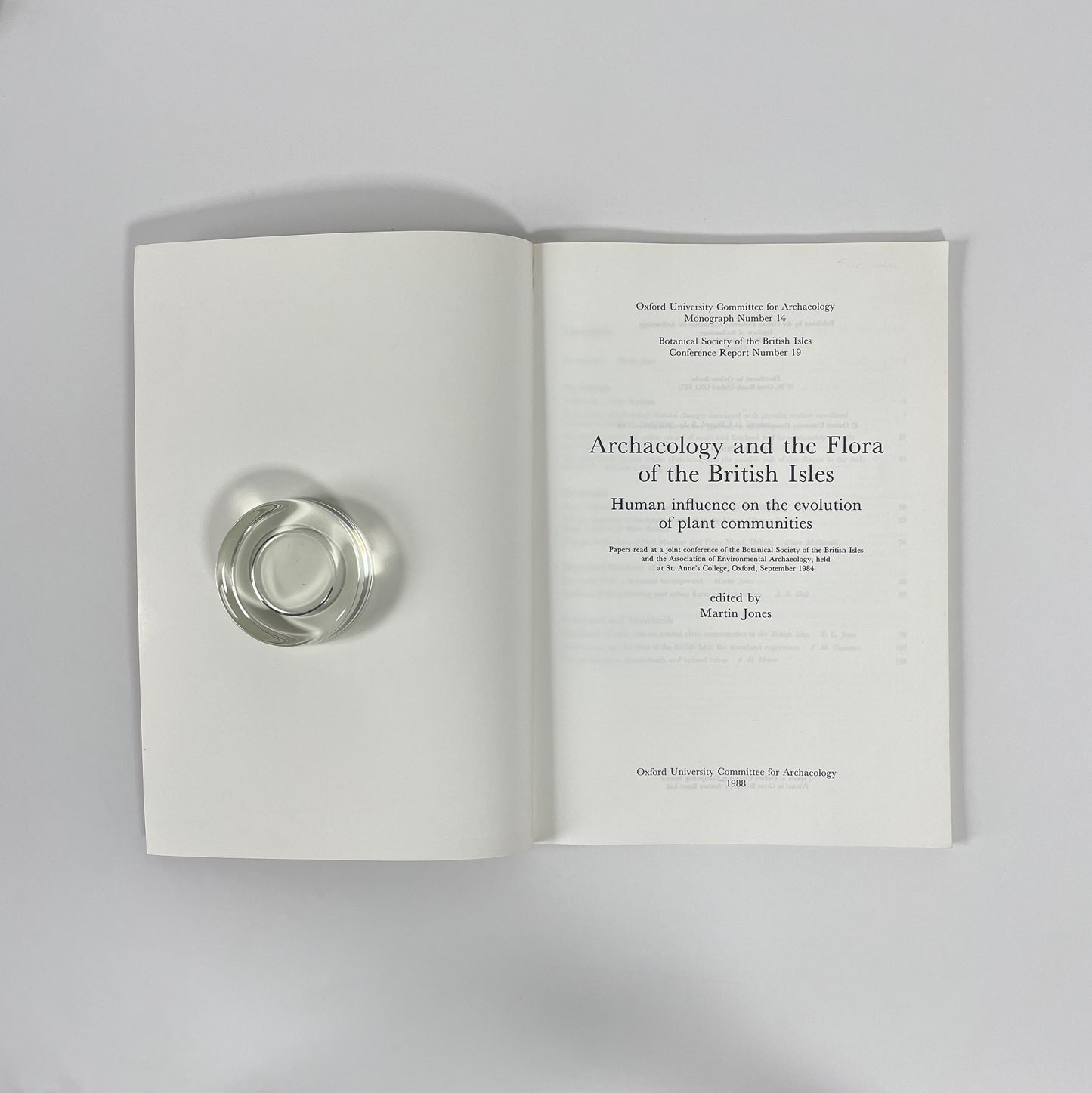 Archaeology And The Flora Of The British Isles; Jones, Martin