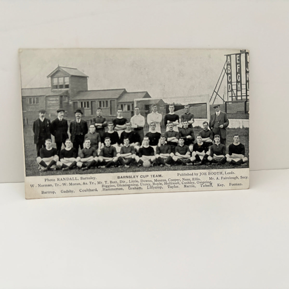Barnsley Cup Team c.1910 Football Club RPPC Postcard;