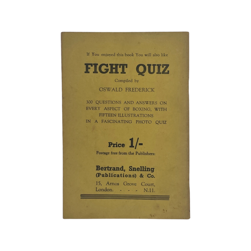 Battling Bruce, The Story Of The Fighting Career And Rise To Fame Of Bruce Woodcock; Frederick, Oswald