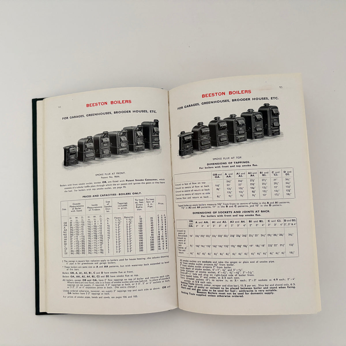 Beeston Robin Hood Catalogue Sectional Boilers Domestic Boilers Radiators Valves Pipes 1947; Beeston Boiler Co Ltd