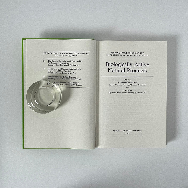 Biologically Active Natural Products, Vol 27; Hostettmann, K.; Lea P J