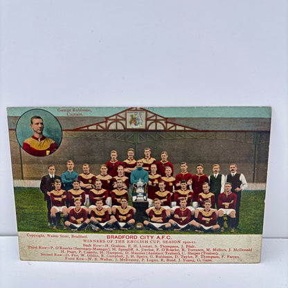 Bradford City Association Football Club 1910 - 11 FA Cup Winners Postcard;