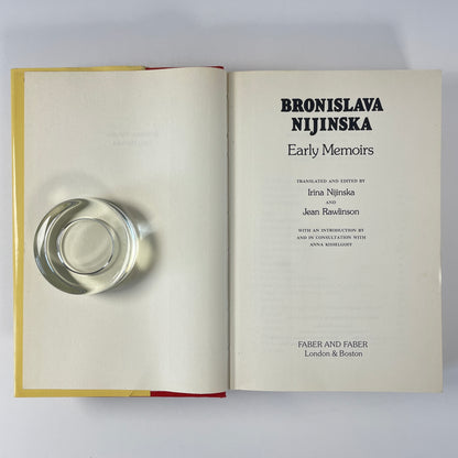 Bronislava Nijinska Early Memoirs; Nijinska, Irina; Rawlinson, Jean