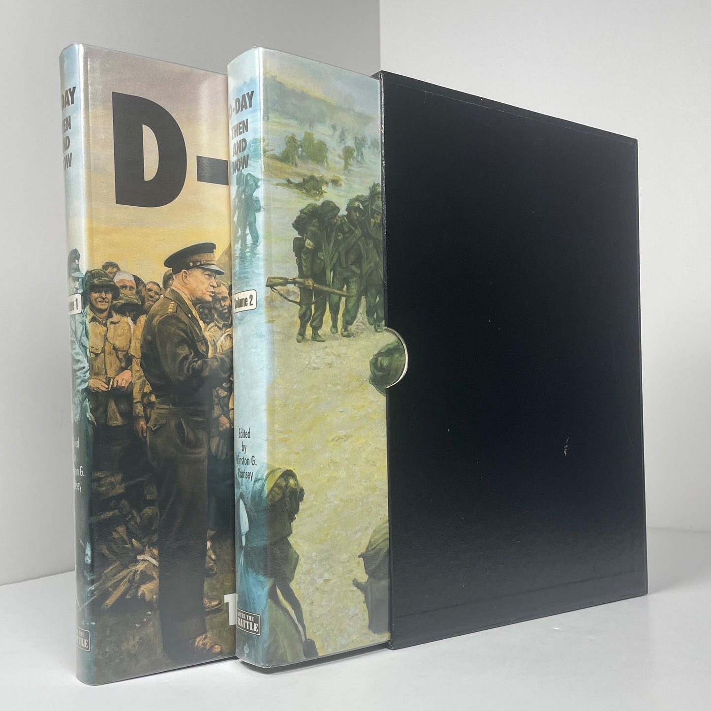 D-Day Then And Now 2 Volumes Set In Slipcase; Ramsey, Winston G.