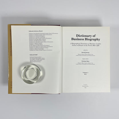 Dictionary Of Business Biography, Volume 3, H-L, A Biographical Dictionary Of Business Leaders Active In Britain In The Period 1860-1982; Jeremy, David J