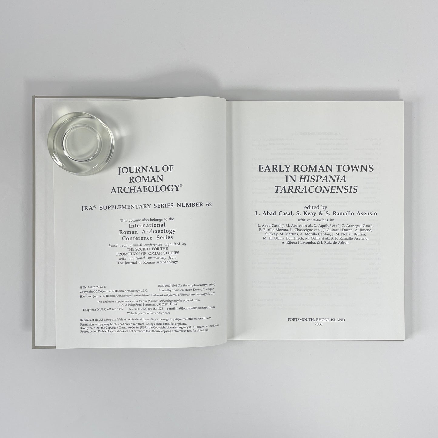 Early Roman Towns In Hispania Tarraconensis; Casal, L Abad; Keay, S; Asensio, S Ramallo