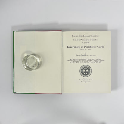 Excavations At Portchester Castle; Cunliffe, Barry