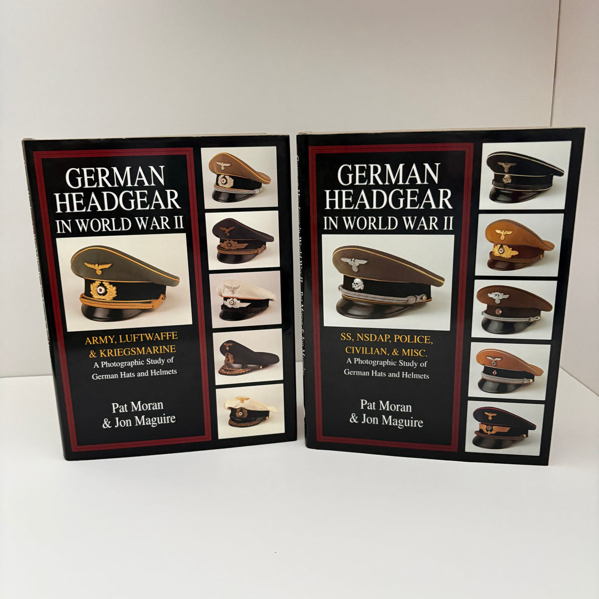German Headgear In World War II, Army, Luftwaffe, Kriegsmarine, SS, NSDAP, Police, Civilian A Photographic Study Of German Hats And Helmets; Moran, Pat; Maguire, Jon