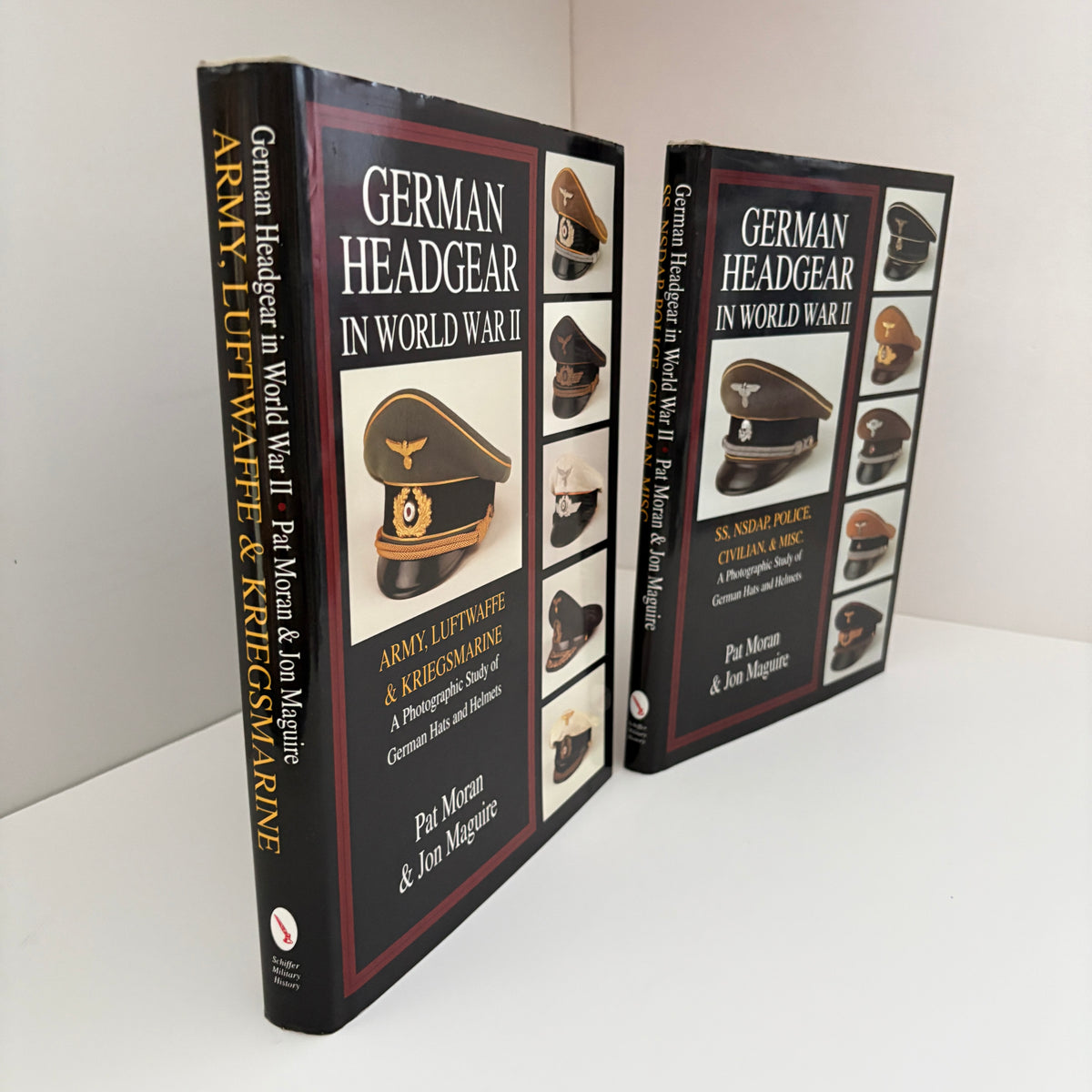 German Headgear In World War II, Army, Luftwaffe, Kriegsmarine, SS, NSDAP, Police, Civilian A Photographic Study Of German Hats And Helmets; Moran, Pat; Maguire, Jon