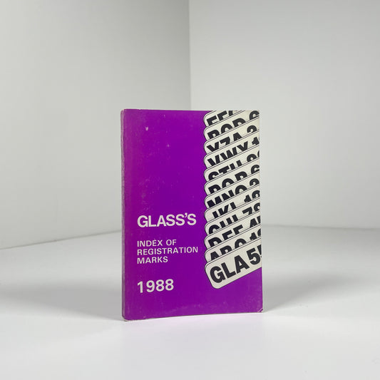 Glass's Index Of Registration Marks 1988 ; Glass's Guide