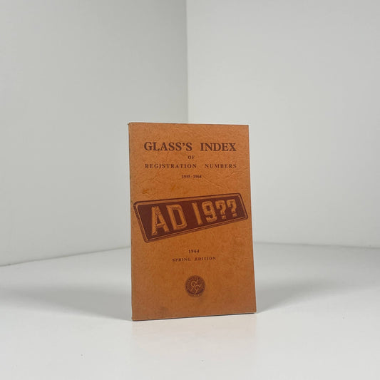 Glass's Index Of Registration Numbers 1955 - 1964 Spring Edition; Glass's Guide
