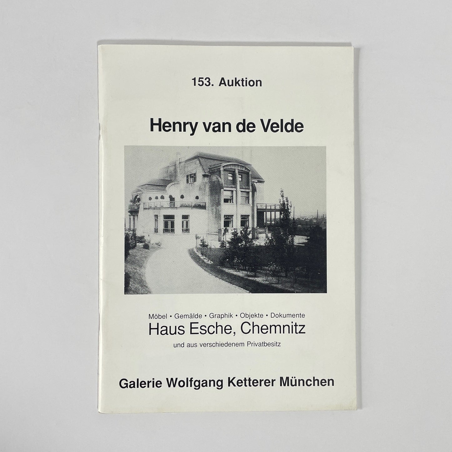 Henry Van De Velde, Haus Esche, Chemnitz; Galerie Wolfgang Ketterer München