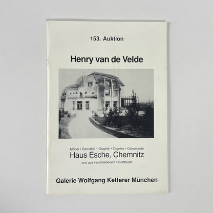 Henry Van De Velde, Haus Esche, Chemnitz; Galerie Wolfgang Ketterer München