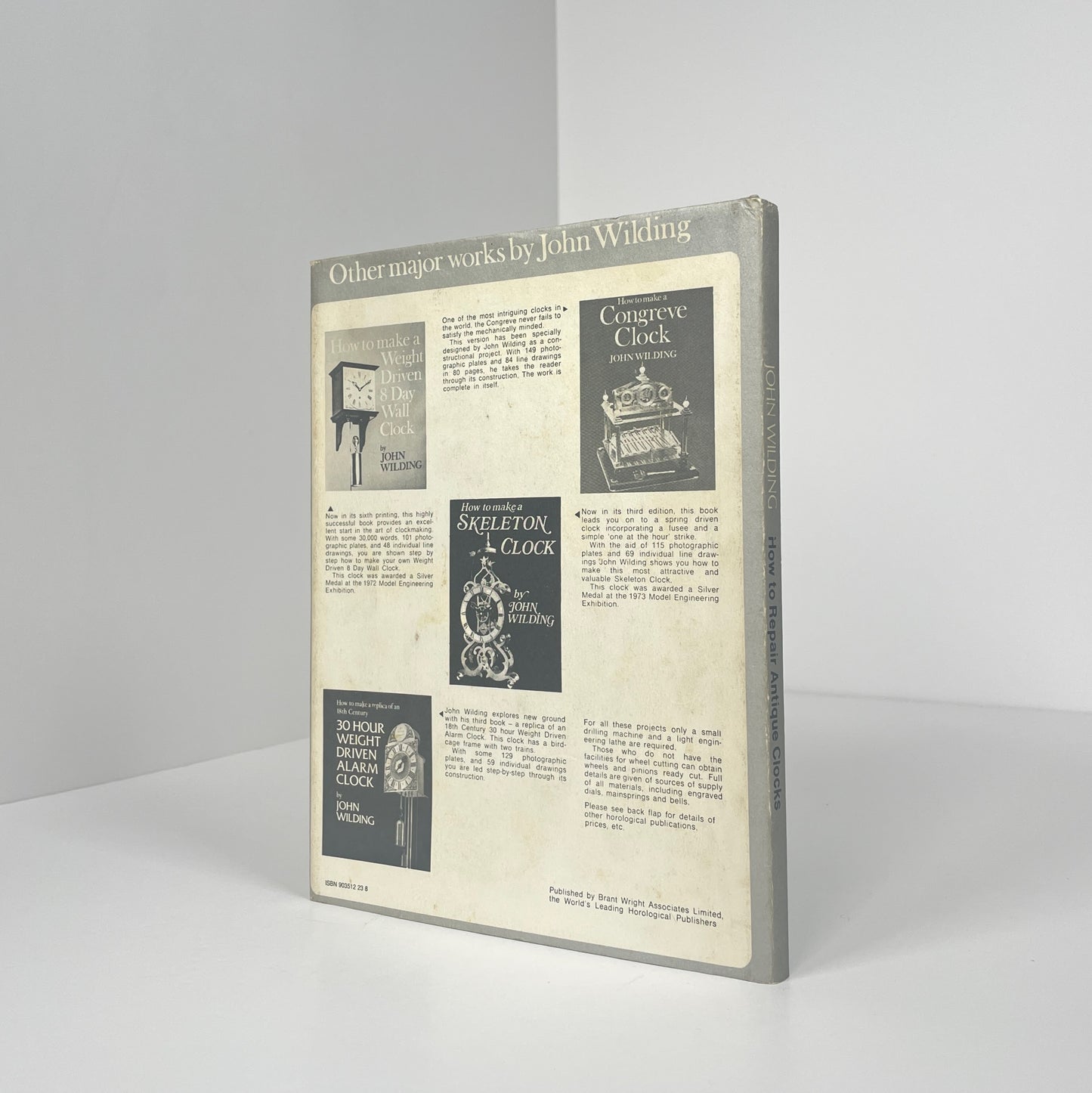 How To Repair Antique Clocks; Wilding, John