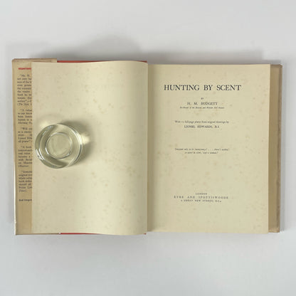 Hunting By Scent; Budgett, H M