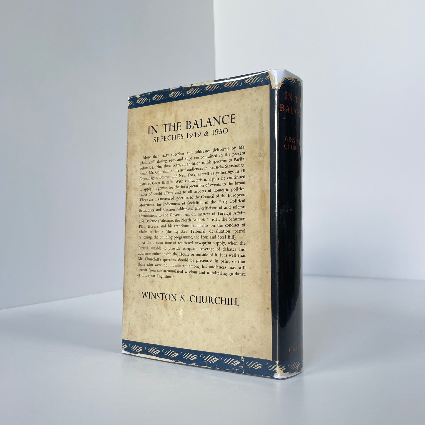 In The Balance, Speeches 1949 & 1950; Churchill, Winston S