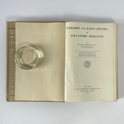 Infrared And Raman Spectra Of Polyatomic Molecules; Herzberg, Gerhard