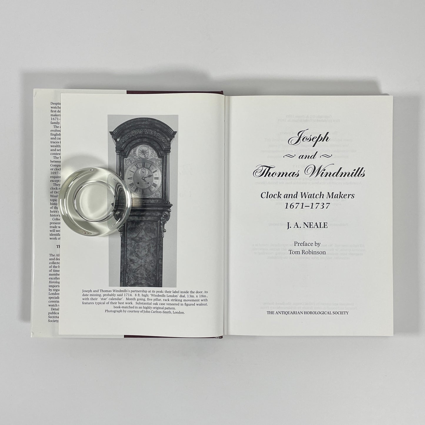 Joseph And Thomas Windmills, Clock And Watch Makers 1671-1737; Neale, J A