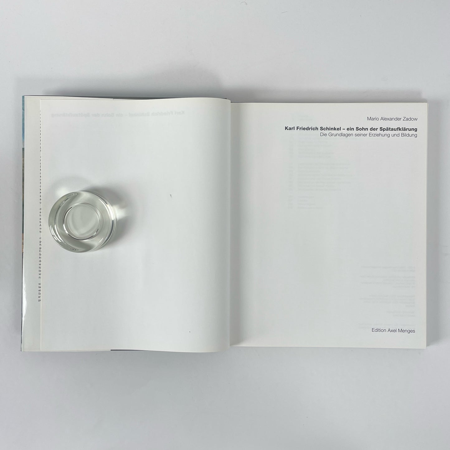 Karl Friedrich Schinkel, Ein Sohn Der Spätaufklärung; Zadow, Mario Alexander
