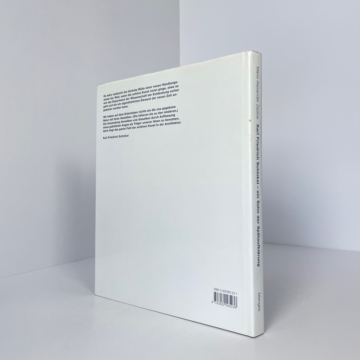 Karl Friedrich Schinkel, Ein Sohn Der Spätaufklärung; Zadow, Mario Alexander