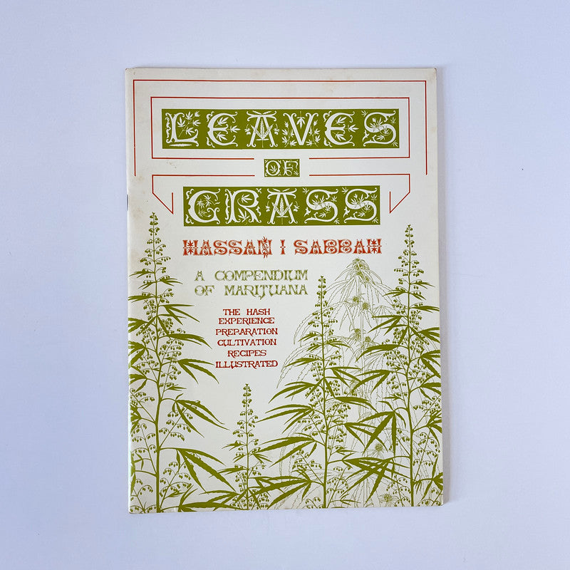 Leaves Of Grass A Compendium Of Marijuana; Sabbah, Hassan I, Softcover, Book