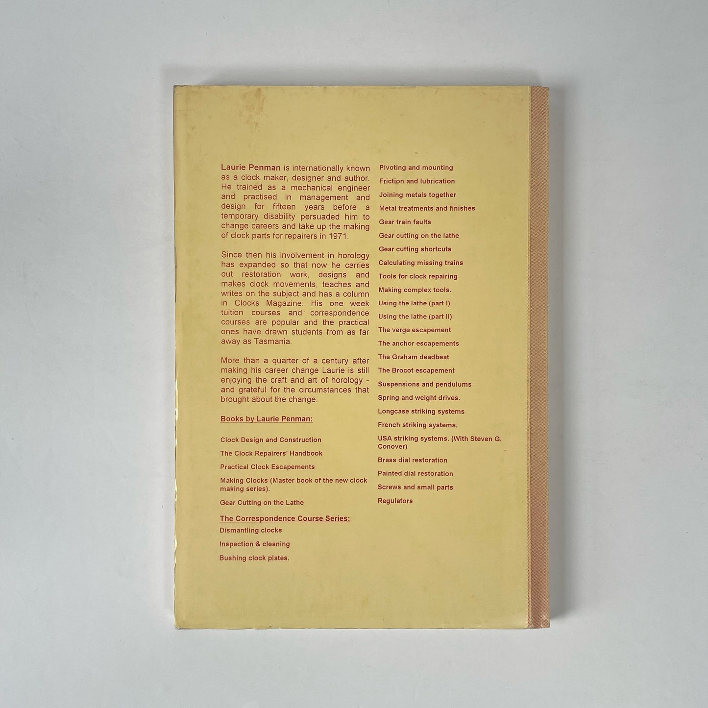 Making Clocks, Signed; Penman, Laurie