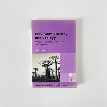 Maximum Entropy And Ecology; Harte, John, Softcover, Book