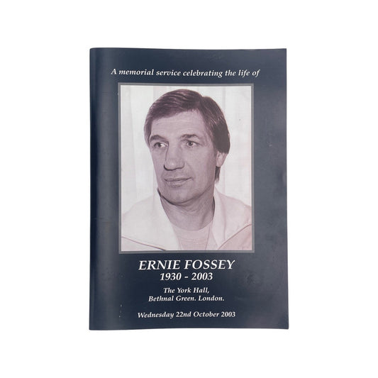 Memorial Service Ernie Fossey 1930-2003