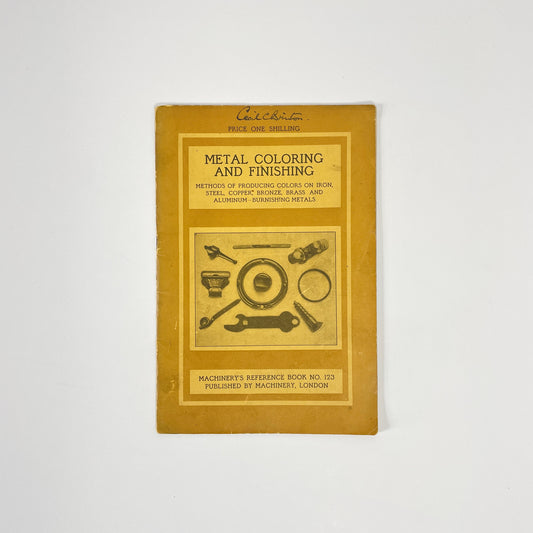 Metal Coloring And Finishing, No 123 Producing Colors On Burnishing Metals; Kaup