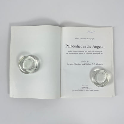 Palaeodiet In The Aegean, Wiener Laboratory Monograph 1; Vaughan, Sarah; Coulson, William