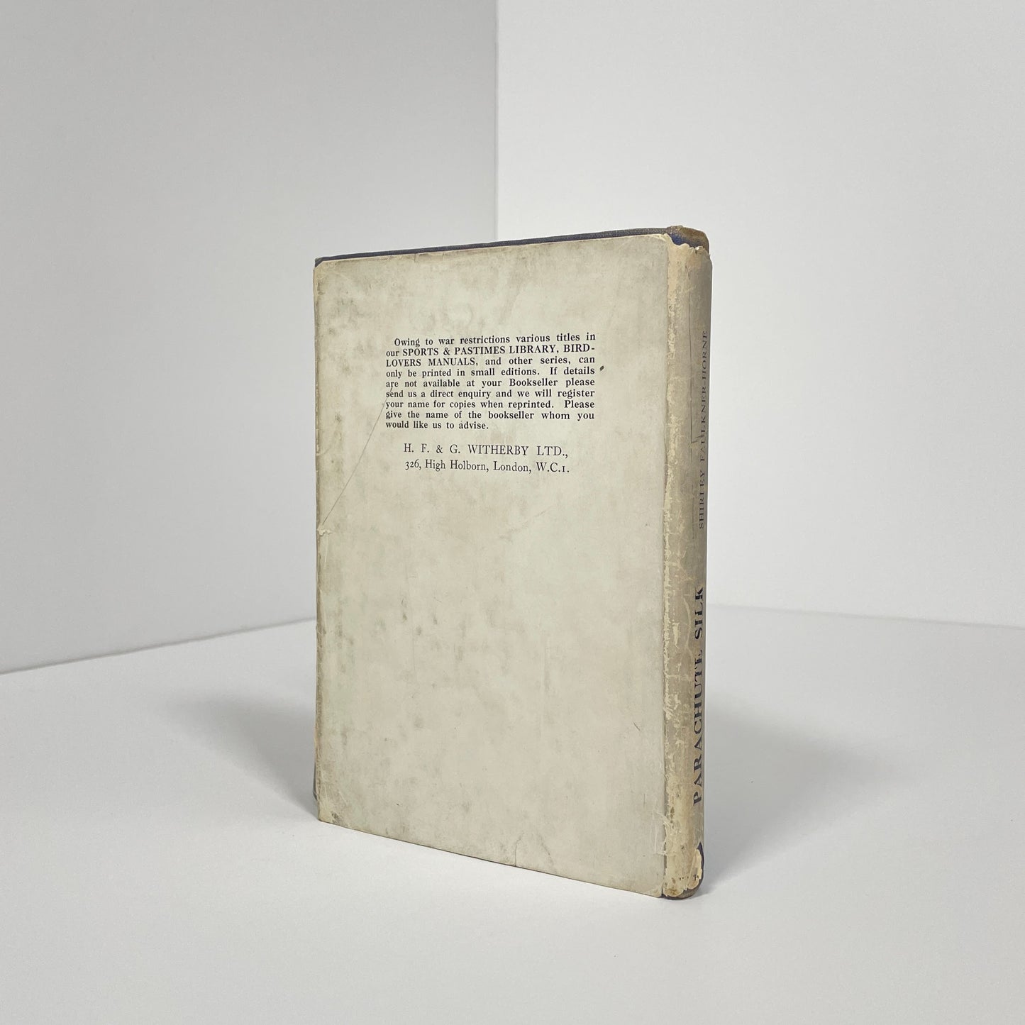 Parachute Silk, An Adventure Story For Young Riders; Faulkner-Horne, Shirley; Biegel, Peter