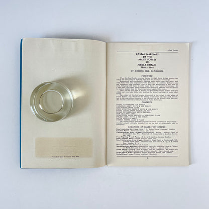 Postal Markings Of The Allied Forces In Great Britain; Hill, Norman