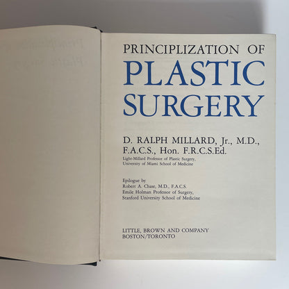 Principlization Of Plastic Surgery; Millard, Ralph