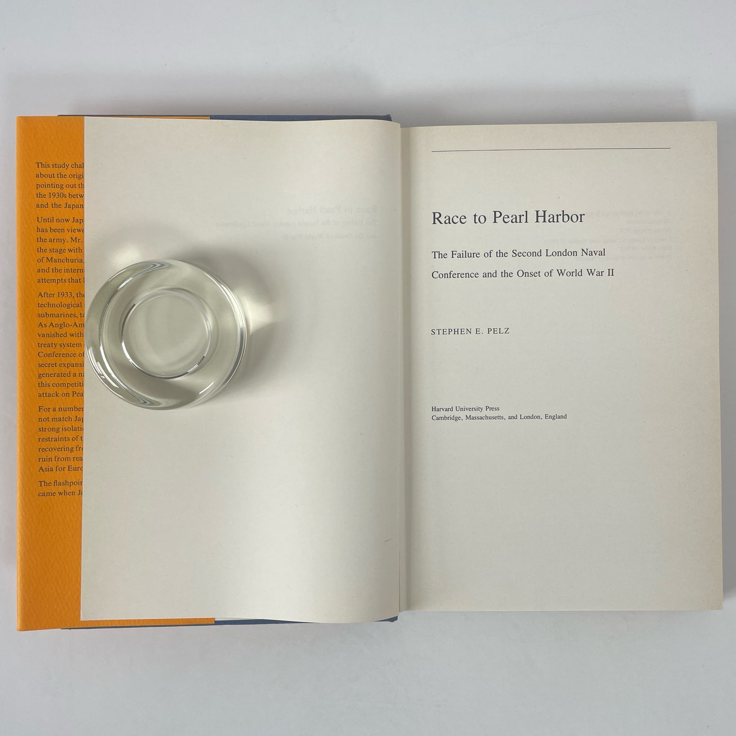 Race To Pearl Harbor, The Failure Of The Second London Naval Conference And The Onset Of World War II; Pelz, Stephen E