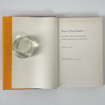 Race To Pearl Harbor, The Failure Of The Second London Naval Conference And The Onset Of World War II; Pelz, Stephen E