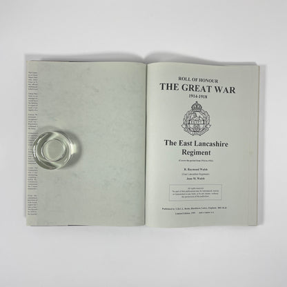 Roll Of Honour The Great War 1914-1918, The East Lancashire Regiment; Walsh, R Raymond; Walsh, Jean M