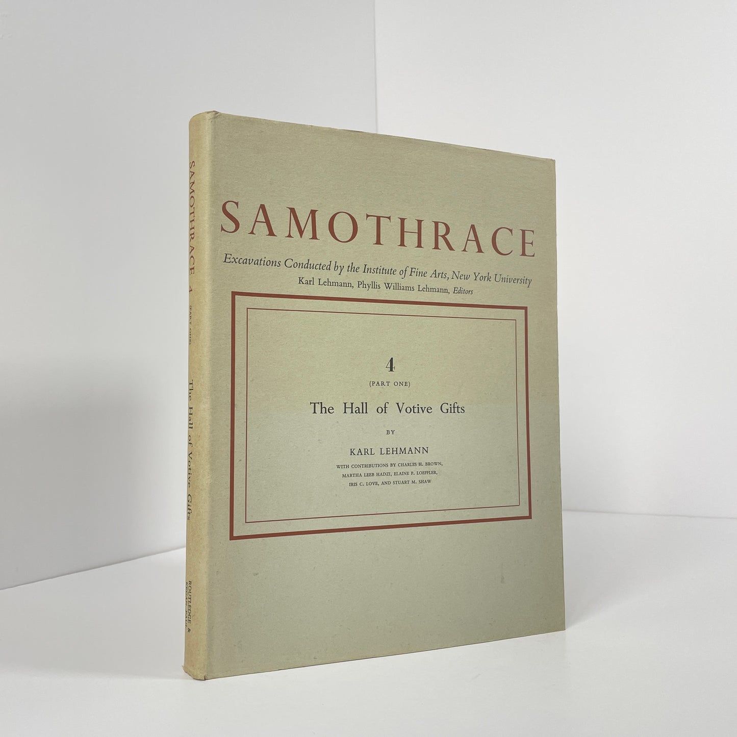 Samothrace 4 (Part One), The Hall Of Votive Gifts; Lehmann, Karl