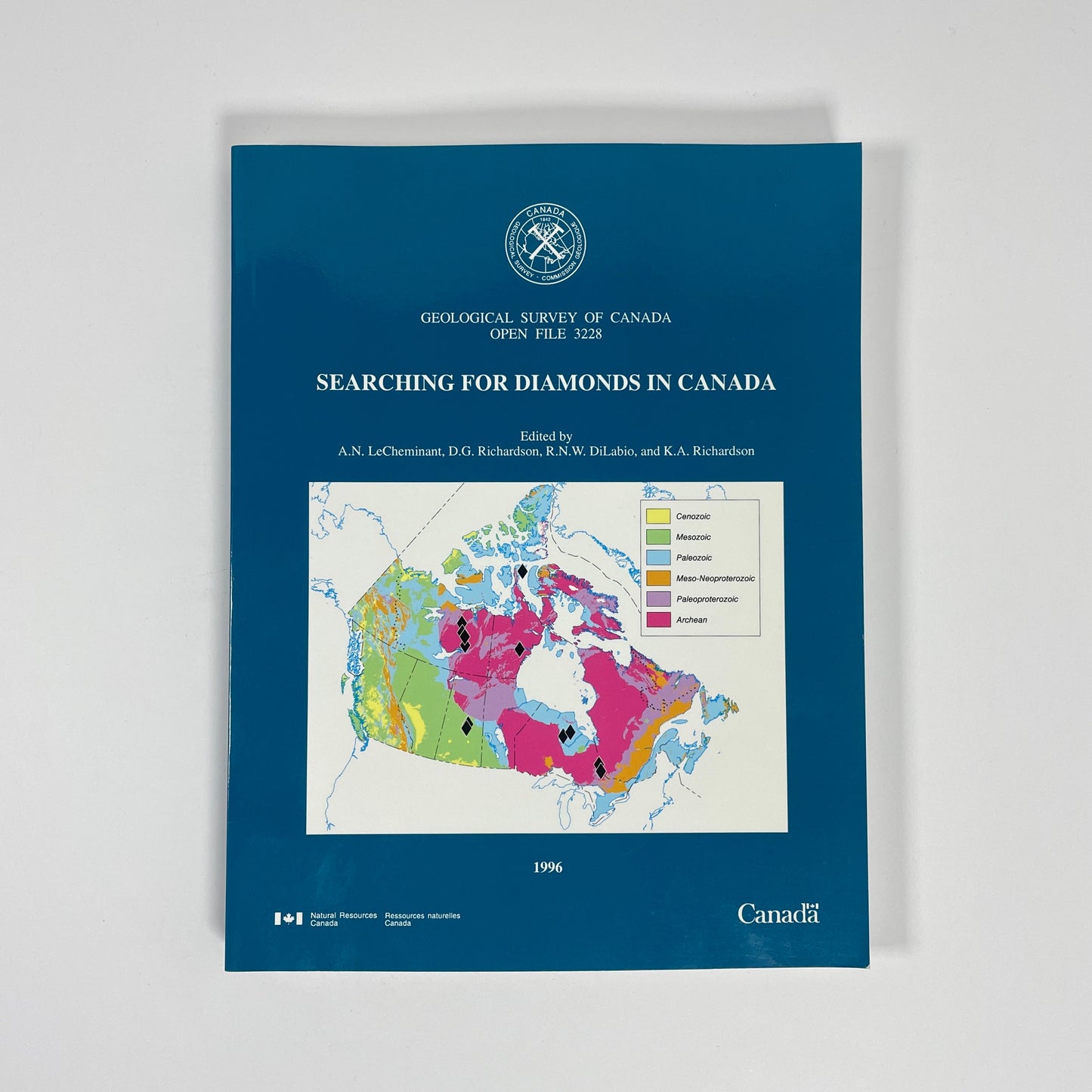 Searching For Diamonds In Canada; LeCheminant, A N; Richardson, D G; DiLabio, R N W; Richardson, K A