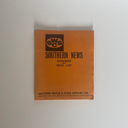Southern News Catalogue And Price List Southern Watch & Clock Supplies Soft cover Book