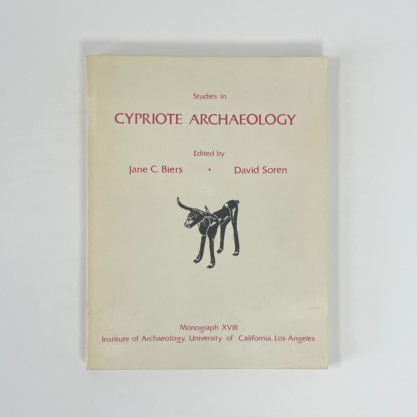 Studies In Cypriote Archaeology; Biers, Jane C; Soren, David