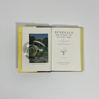 Sundials, How To Know, Use, And Make Them; Mayall, R Newton; Mayall, Margaret W