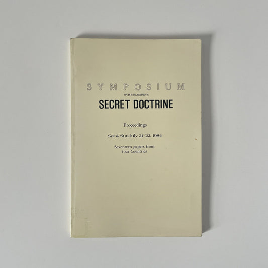 Symposium On H P Blavatsky's Secret Doctrine Various Contributors Soft cover Book