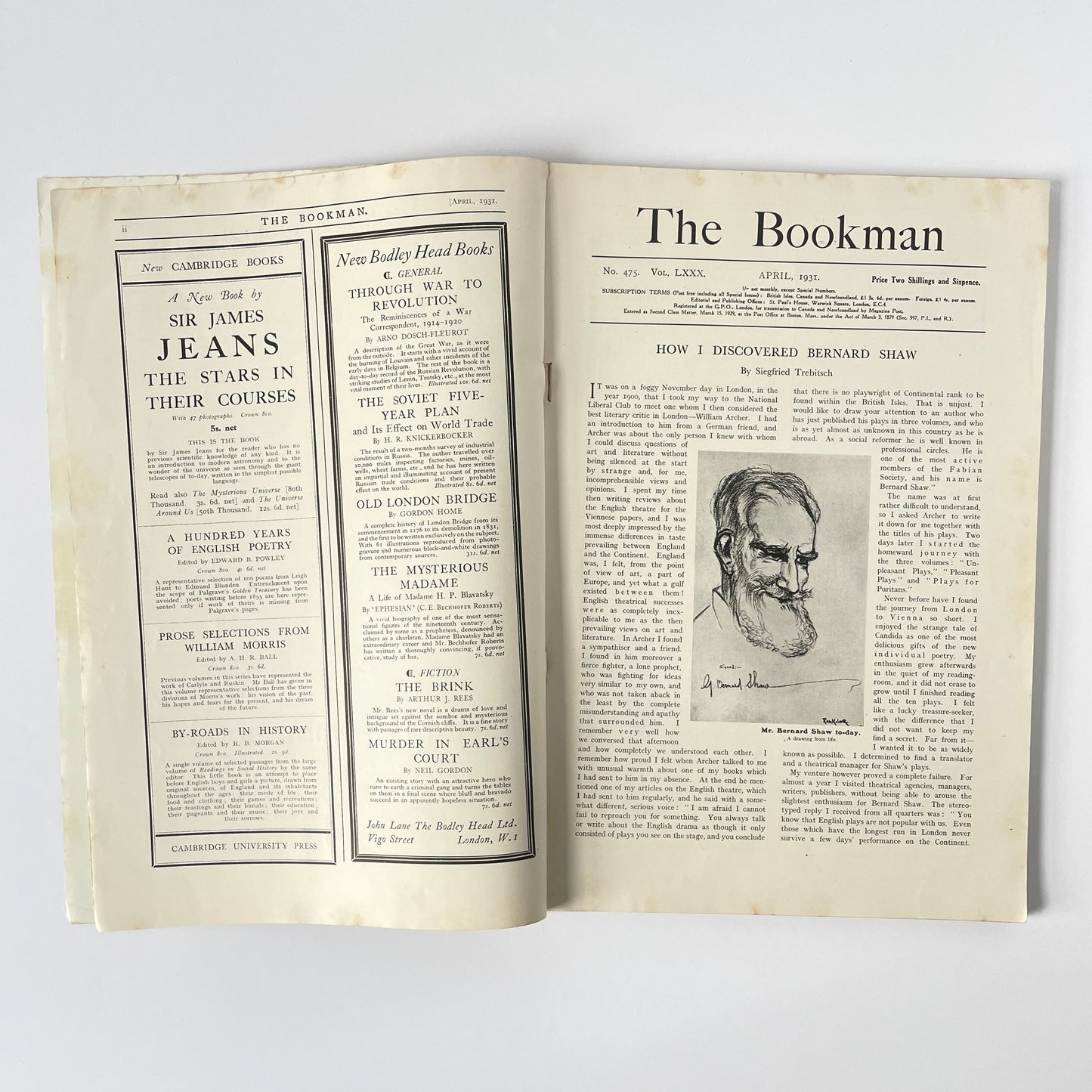 The April Bookman Special Spring Number 1931