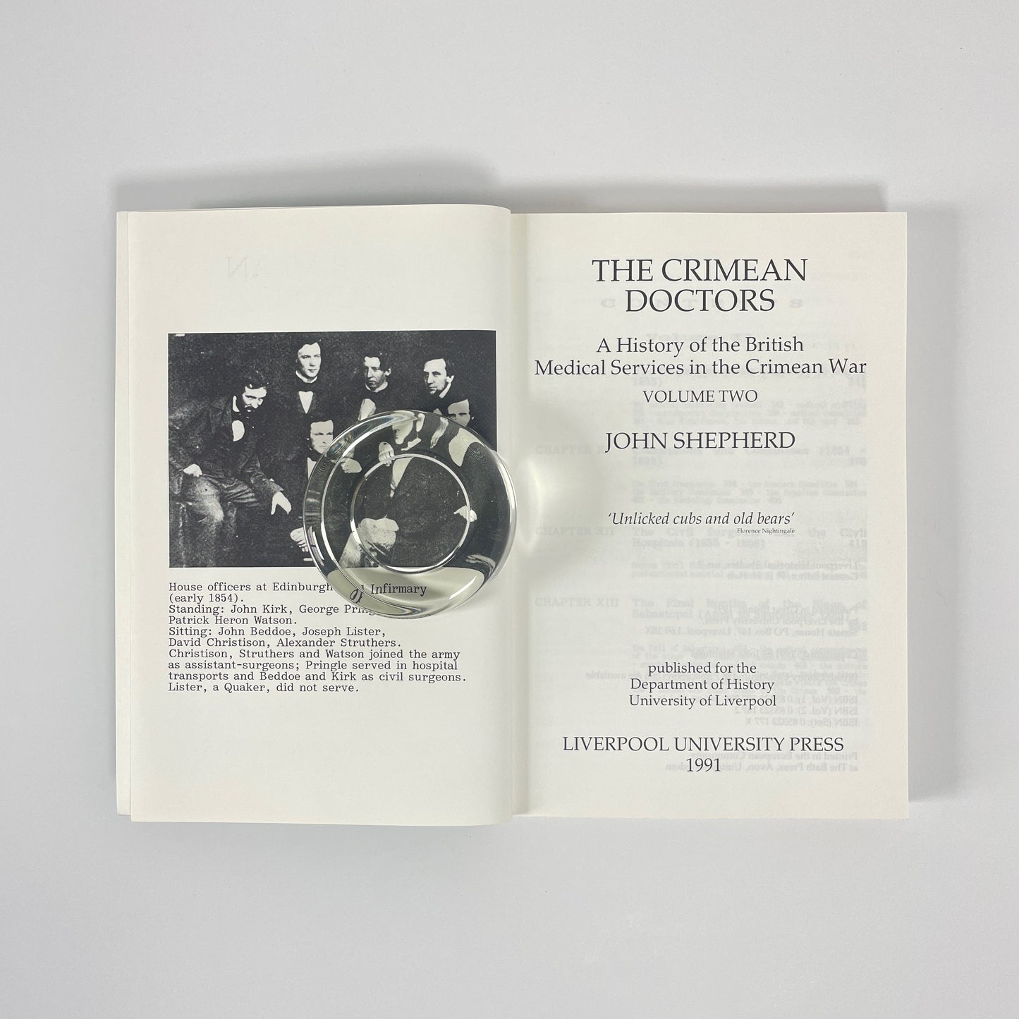 The Crimean Doctors, British Medical Services Crimean War, Volume 2; Shepherd